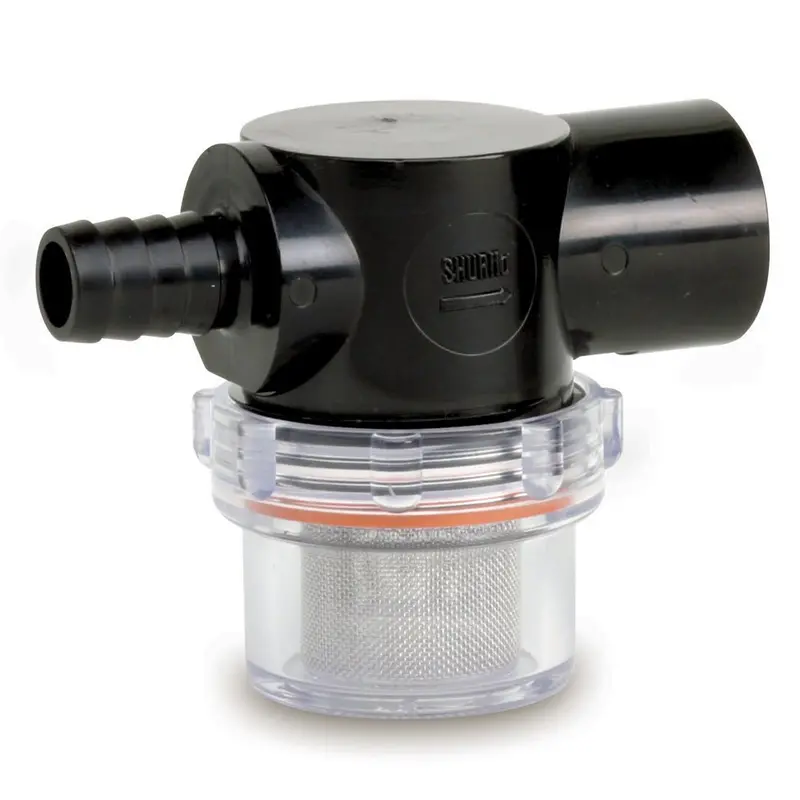 Shurflo Pentair Twist-On Strainer With Clear Bowl – 1/2" Barb Connection 1