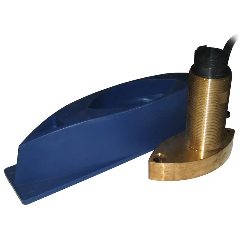 Si-Tex 496/50/200St Bronze Thru-Hull Tri-Transducer With Fairing Block – Compatible With Es502 Sounders 1
