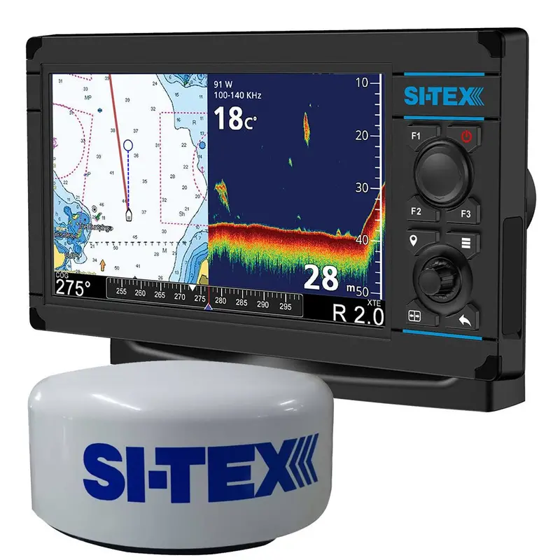 Si-Tex Navpro 900 Chartplotter With Mds-15 Wifi Radar – 20" Hi-Res Digital Radome & 15M Cable – Model Navpro900R 1