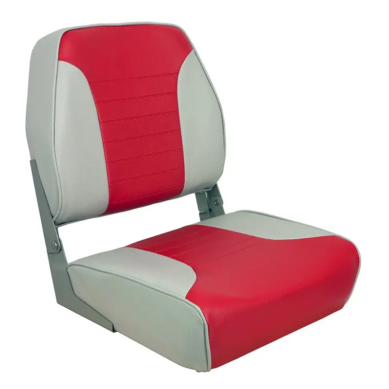 Springfield Economy Folding Hunting Seat – Gray And Red Two-Tone 1