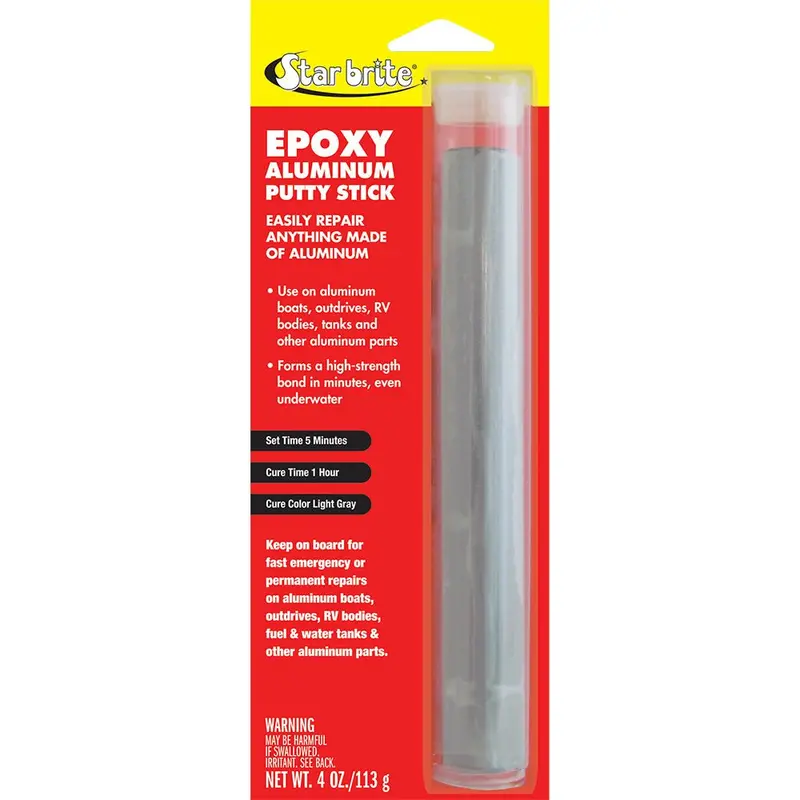 Star Brite Epoxy Aluminum Repair Putty Stick – 4 Oz Marine-Grade Filler [87004] 1