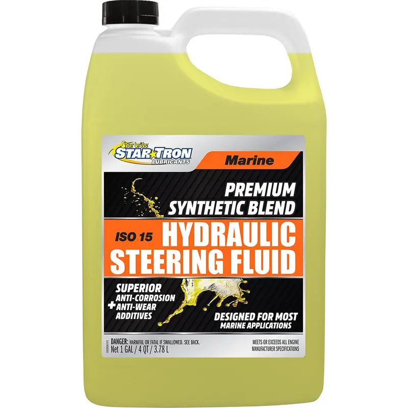 Star Brite Hydraulic Steering Fluid – Iso 15 Synthetic Blend, 1-Gallon Marine Grade [18500] 1