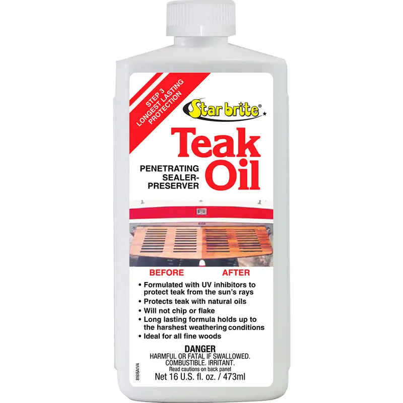 Star Brite Teak Oil – Uv-Resistant Penetrating Sealer & Preserver (16 Oz) 1