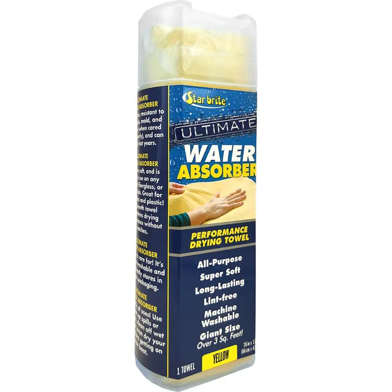 Star Brite Ultimate Yellow Performance Drying Towel – Quick-Dry Microfiber Absorber – Model 40046 1