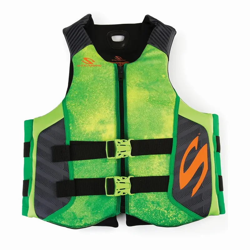 Stearns Adult Hydroprene Life Vest – Green, Medium Size, Uscg-Approved Type Iii [2000037992] 1