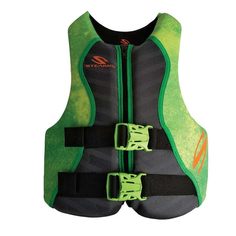 Stearns Youth Hydroprene Life Vest – Green, 50–90 Lbs, Type Iii Pfd [2000037956] 1