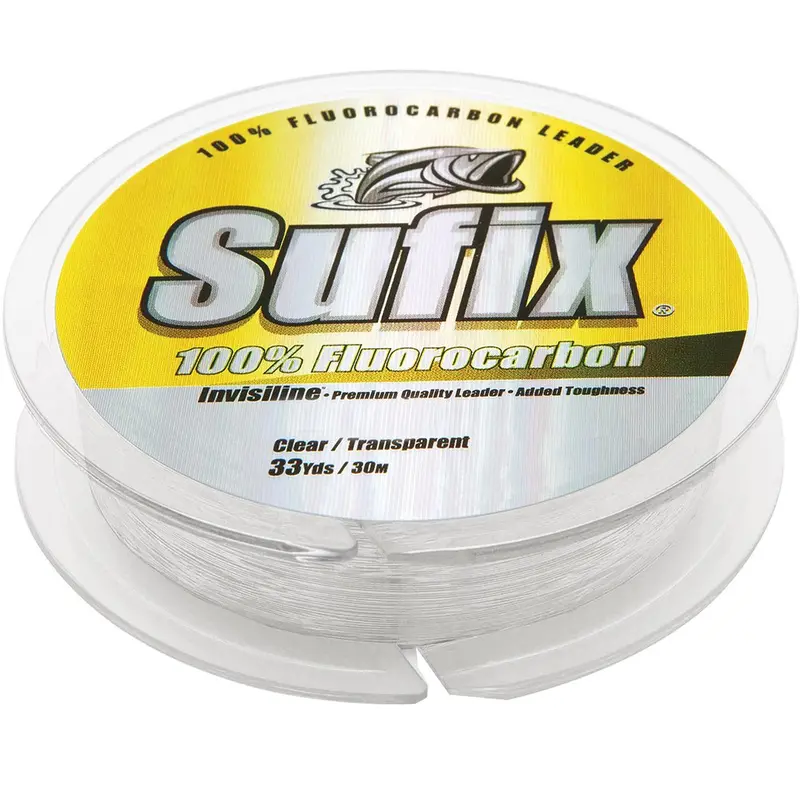 Sufix 100% Fluorocarbon Invisiline Fishing Leader – 60 Lb Test, 33 Yards [683-060] 1