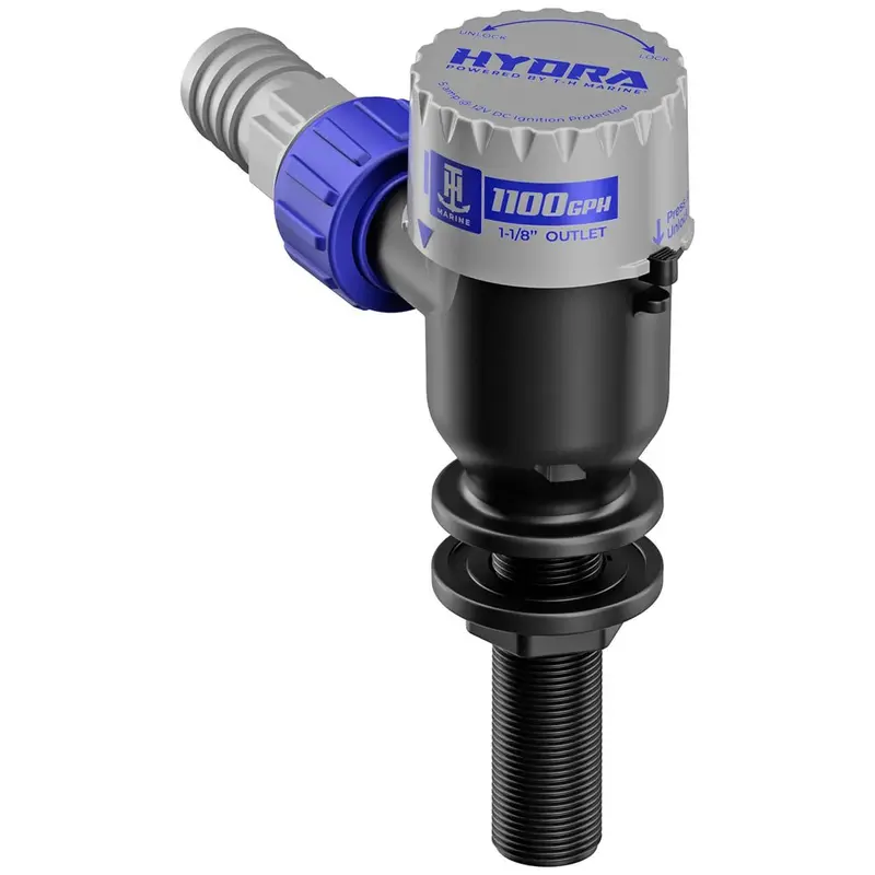 T-H Marine Hydra 1100 Gph Livewell Pump With Extended Nozzle – 12V Dc 1