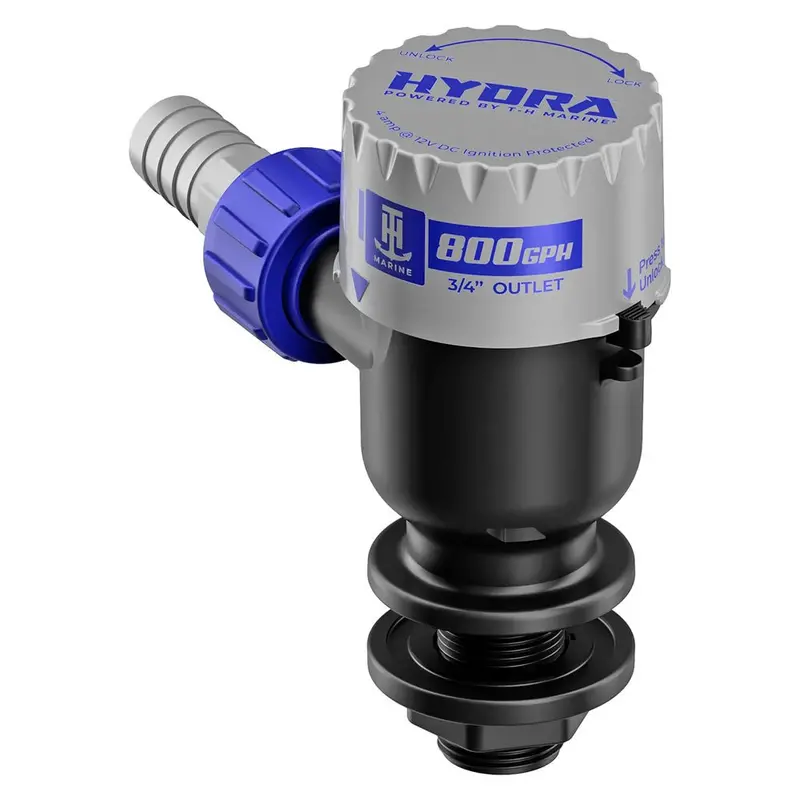 T-H Marine Hydra 800 Gph Livewell Pump With Compact Nozzle – 12V Dc 1