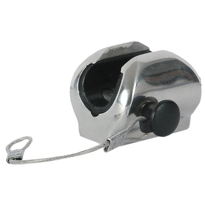 Taco F13-0241/244Bn-1 Flat Deck Hinge With Pin Lanyard – Compatible With 7/8" Tubing 1