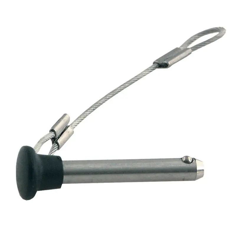 Taco F13-0244Bn-1 Stainless Steel Pin Lanyard With Molded Plastic Knob 1