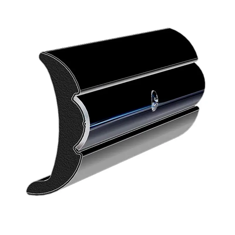 Taco Flex-Core Vinyl Rub Rail – 2" X 7/8", Rigid, Black, Shore 60 [V21-9906Bka60D-1] 1