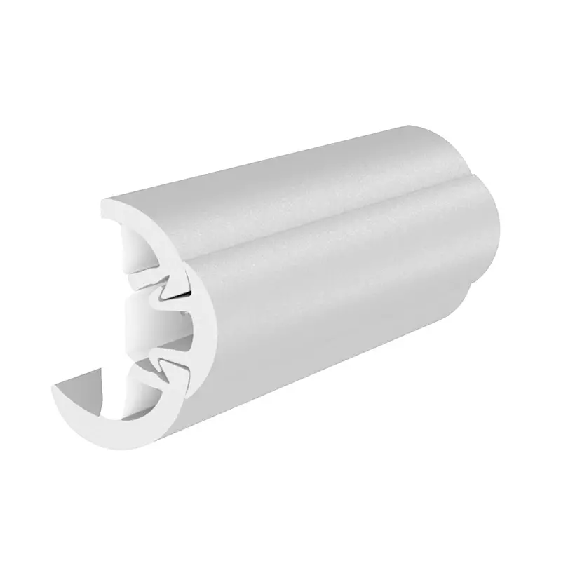 Taco Suproflex Rub Rail Kit – 1-5/8"H × 7/8"W × 60' Length With White Vinyl Overlay Insert, Model V11-9991Wwk60-2 1