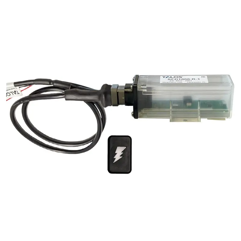 Talos Sfd1000R-T1 Lightning Detection System – Compact Remote Housing, 10' Cable, Rectangular Translucent Display (Black) 1