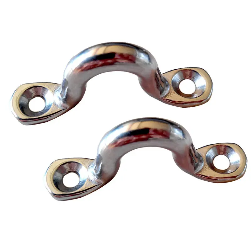 Taylor Made Chrome Zamak Eye Straps – Heavy-Duty Deck Hardware, Sold In Pairs [1225] 1