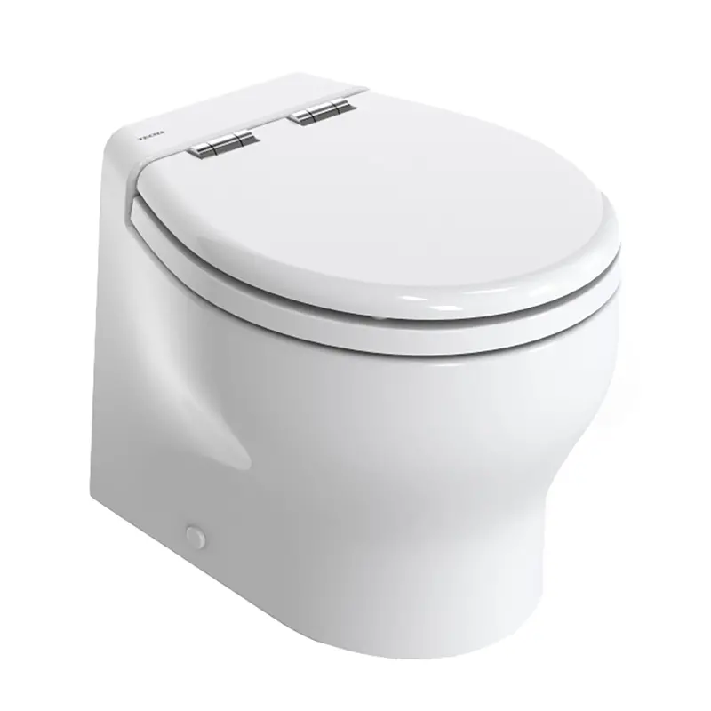 Thetford Silence 2G Rv Toilet – Short Height, White, 12V Dc W/Soft-Close Wood-Polyester Seat 1