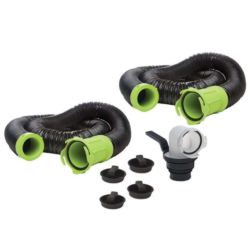 Thetford Titan Premium 20-Foot Sewer Hose Kit With 5-In-1 Adapter And Handle – Universal Bayonet Connection 1