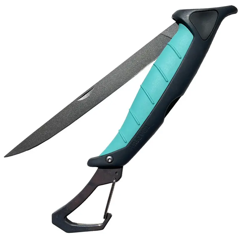Toadfish 7-Inch Portable Fillet Knife – Foldable Blade With Carabiner Mount [1029] 1