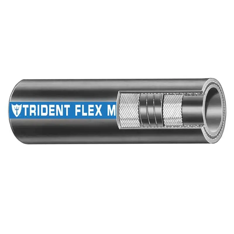 Trident 1.5-Inch Flexible Wet Exhaust Hose – Marine-Grade Rubber, Black – Sold By Foot [250-1126-Ft] 1