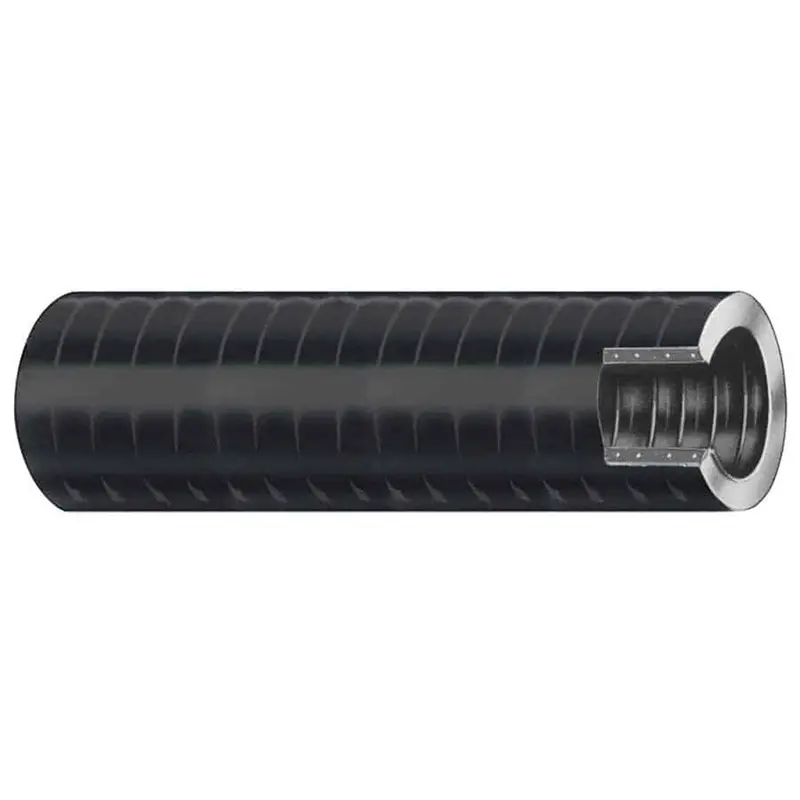 Trident Marine 1" X 50' Vac Xhd Bilge & Live Well Hose – Black, Soft Plasticizer Wall [149-1006] 1