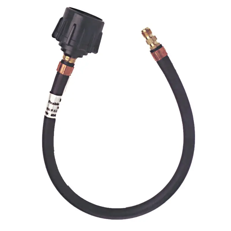 Trident Marine 20-Inch Quick-Connect Pigtail Hose – 1/4" Male Inverted Flare End 1