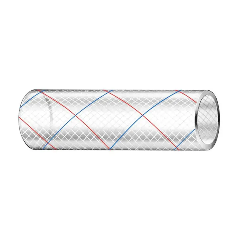 Trident Marine Reinforced Pvc Hose – 5/8-Inch X 50-Foot, Clear With Red/Blue Tracer (162-0586) 1