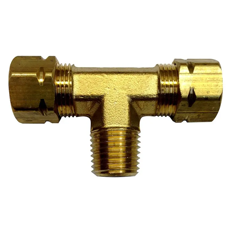Uflex 1/4" Npt To 3/8" Compression T-Fitting For Custom Plumbing 1