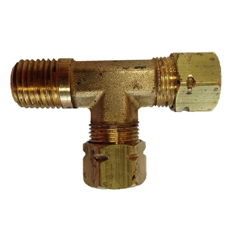 Uflex 3/8" Od Male Run T-Fitting – 3/8" Tube X 1/4" Npt Threaded Port 1