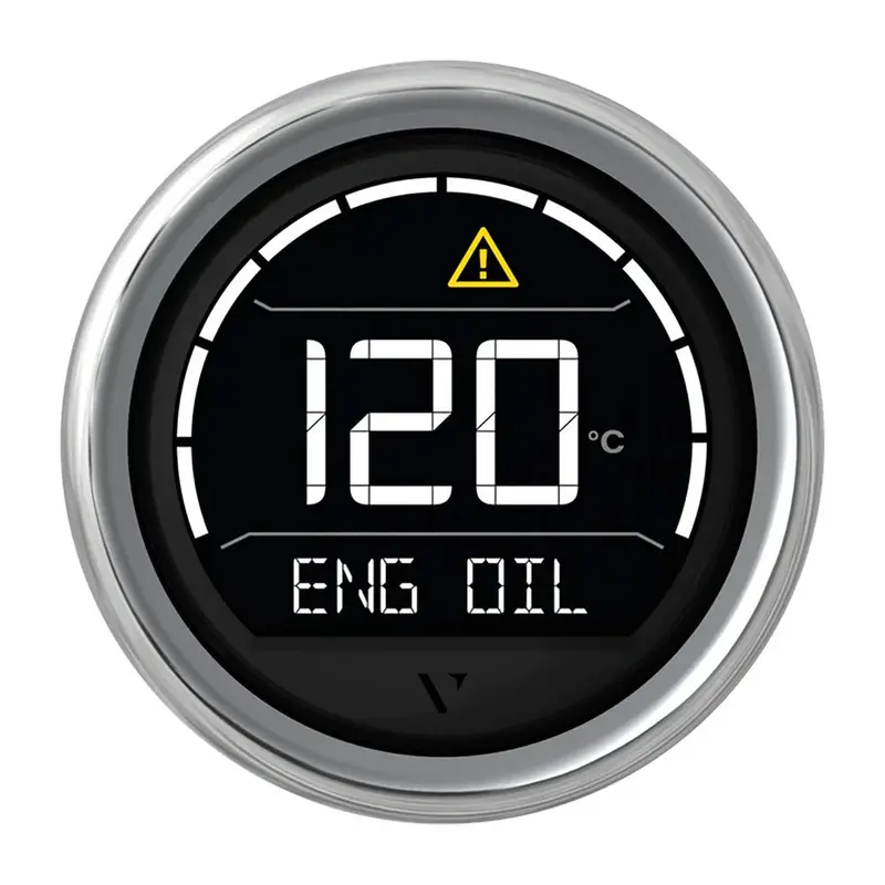 Veratron Vl Digital 52Mm Gauge With Round Chrome Bezel (Model B00205704) 1