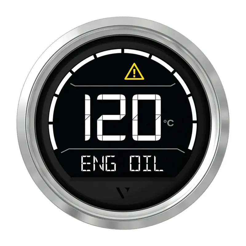 Veratron Vl Digital 52Mm Gauge With Triangular Chrome Bezel (Model B00205703) 1