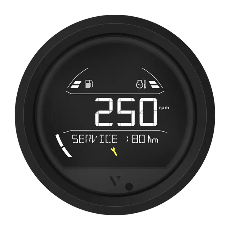 Veratron Vl Digital 85Mm Gauge With Triangular Black Bezel (Model B00205801) 1