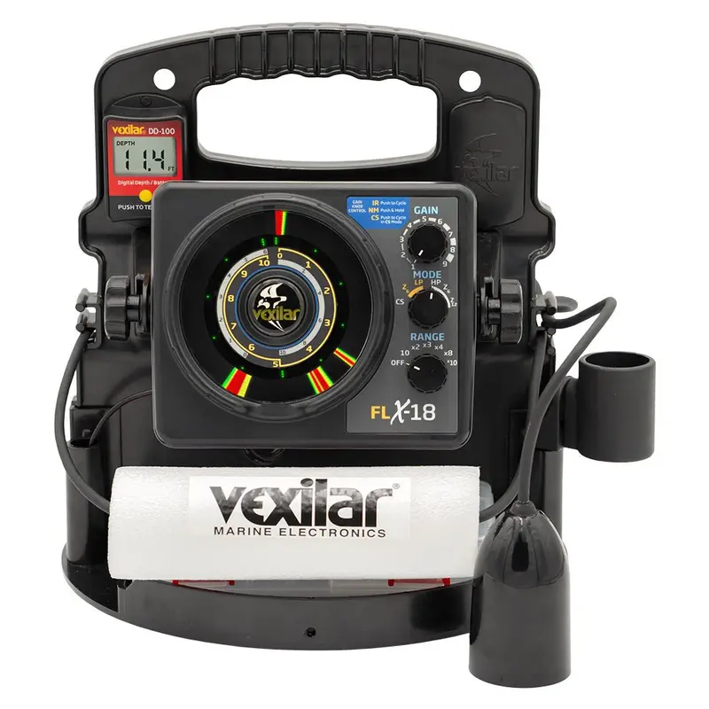 Vexilar Flx-18 Pro Pack Ii Ice Fishing System With 12° Ice-Ducer And Dd-100 Transducer [Ppx1812] 1