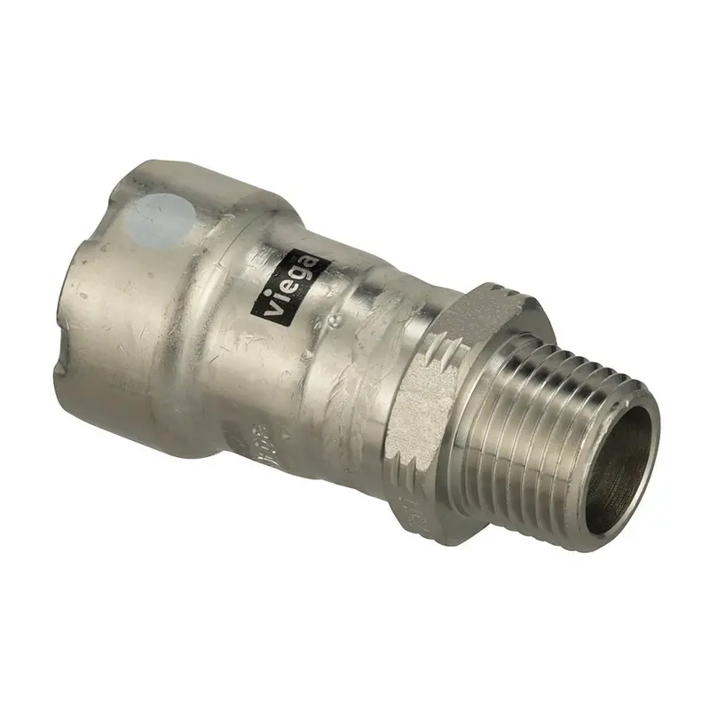 Viega Megapress 316 Stainless Steel Fkm 2" Male Pipe Thread (Mpt) Adapter – Model 91235 1