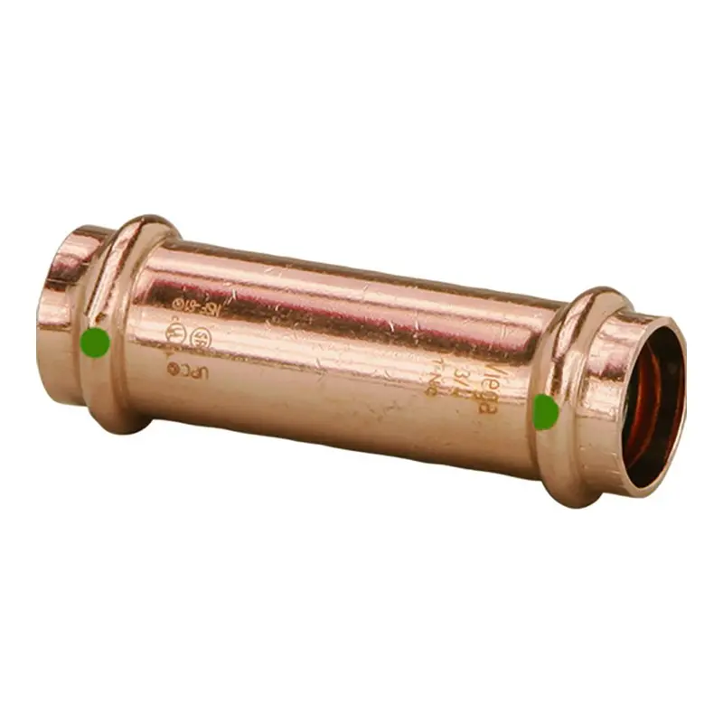 Viega Propress 1-1/2" Extended Copper Coupling Without Stop – Double-Press Fitting, Smartconnect Ready [79025] 1