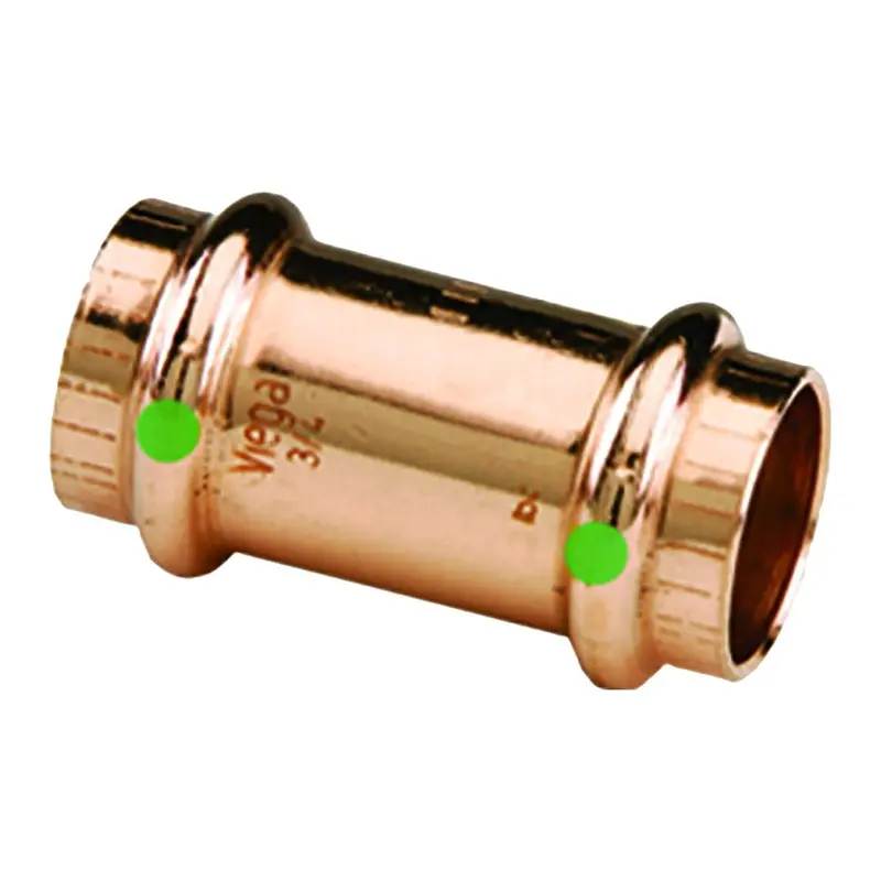 Viega Propress 2" Copper Coupling With Stop – Triple-Press Compatible, Smartconnect Technology [78072] 1