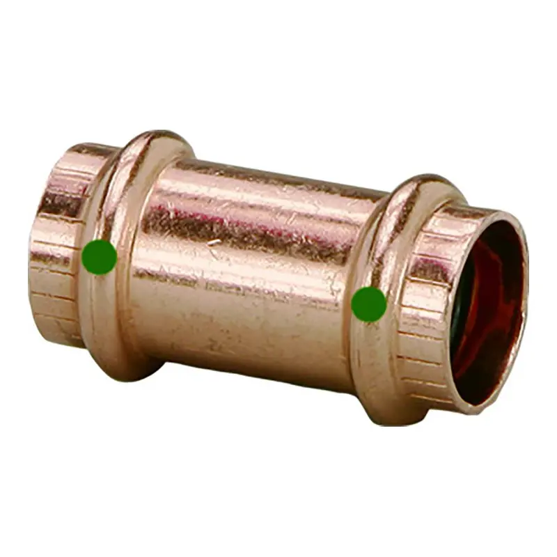 Viega Propress 2" Standard Copper Coupling Without Stop – Double-Press Fitting, Smartconnect Enabled [78197] 1