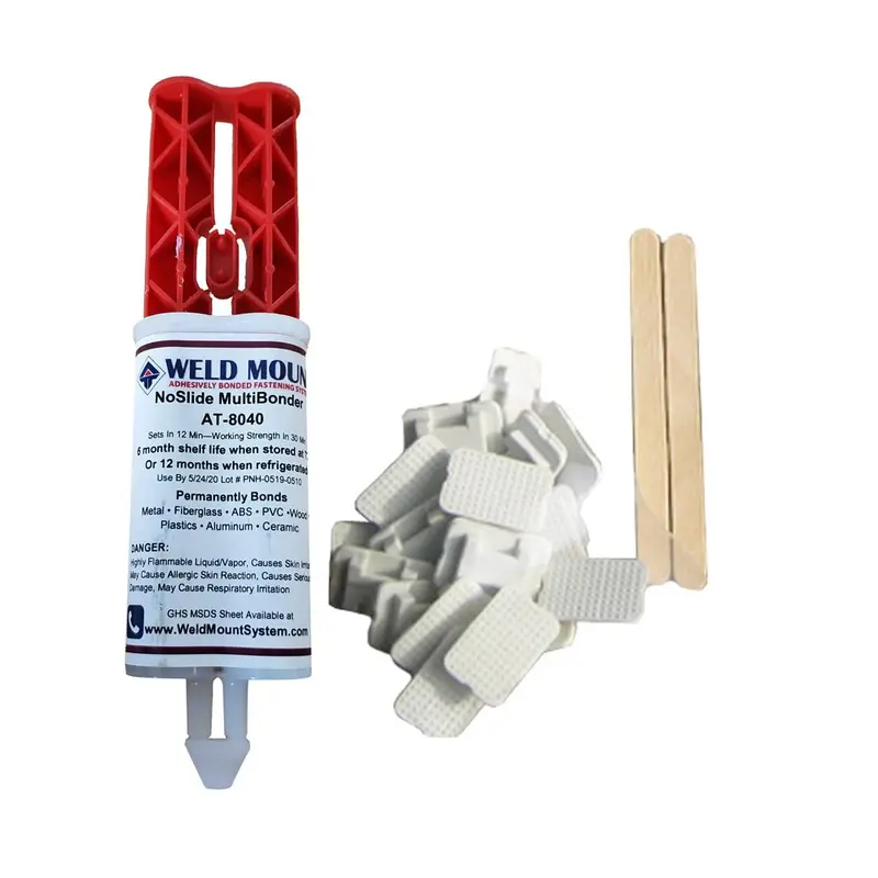 Weld Mount Retail-Ready Wire Tie Kit With At-8040 Industrial Adhesive 1