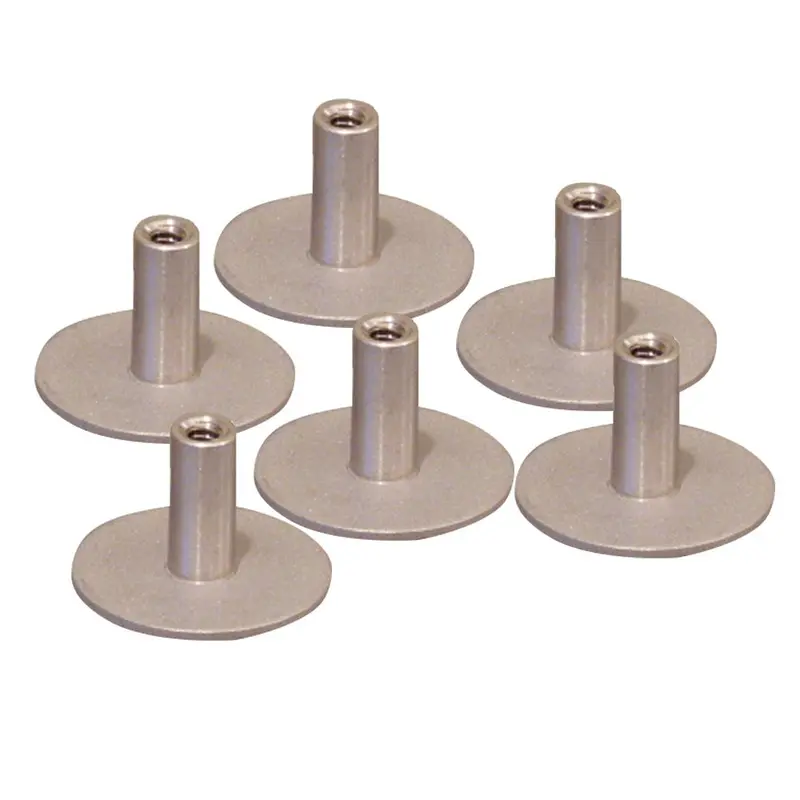 Weld Mount Stainless Steel Standoff – 1.25" Base, 1/4"-20 Thread, 0.75" Height, Six-Pack (Model 142012304) 1