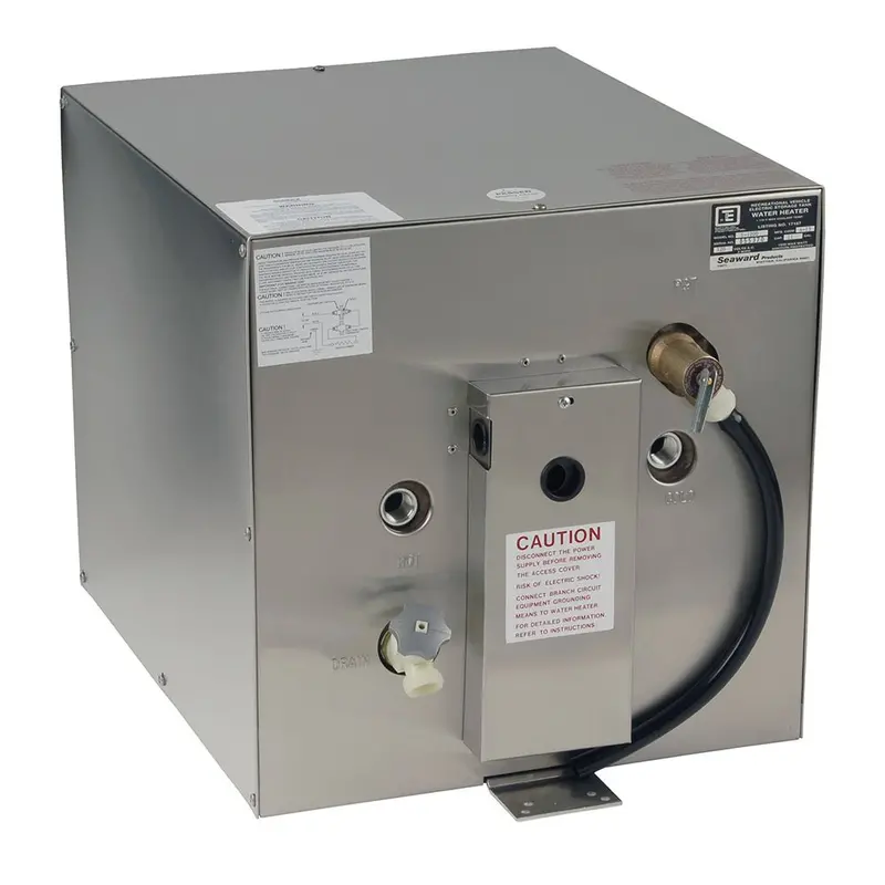 Whale Seaward 11-Gallon Stainless Steel Hot Water Heater – Rear Heat Exchanger, 240V 1