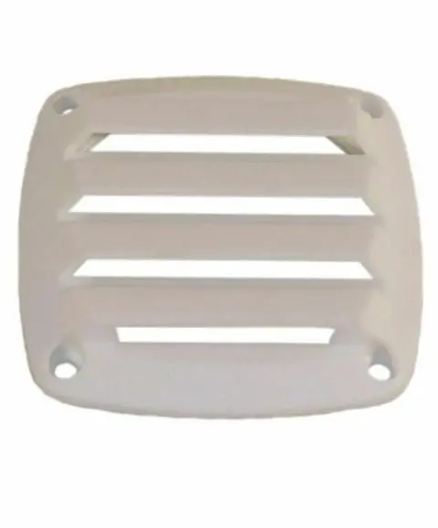 White Square Louvered Vent – 3-5/8" X 3-5/8" For Airflow & Aesthetics 1