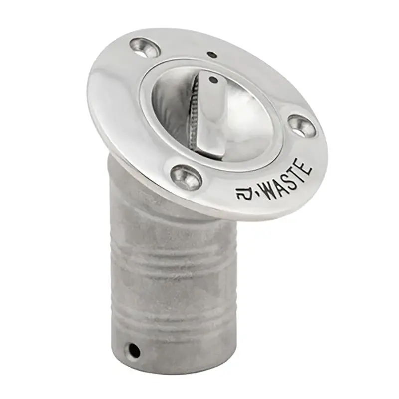 Whitecap 30 Epa-Compliant Pull-Up Deck Fill Cap – 1-1/2" Angled Waste Fitting 1