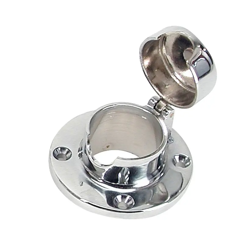 Whitecap Hinged Deck Pipe – 1-1/2" Opening For Chain Or Rope – Model S-0112C 1