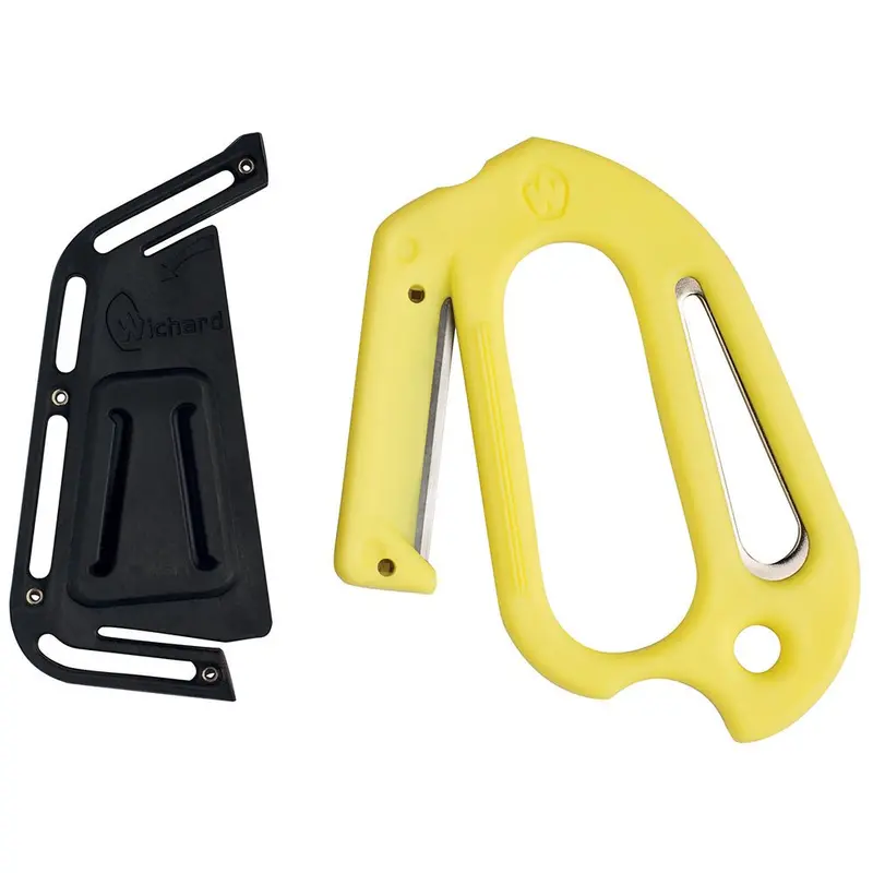Wichard 10193W Offshore Rescue Line Cutter – Fluorescent-Coated Stainless Steel Shear Tool 1