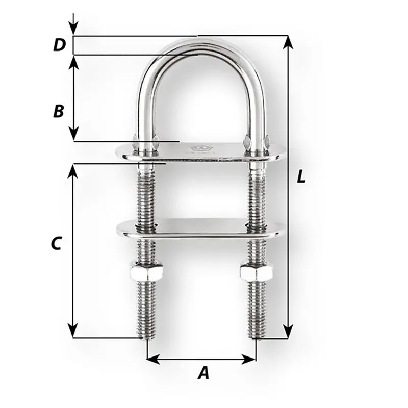 Wichard 10Mm U-Bolt Pad Eye – 90Mm Low-Profile Rigging Solution [6515W] 2