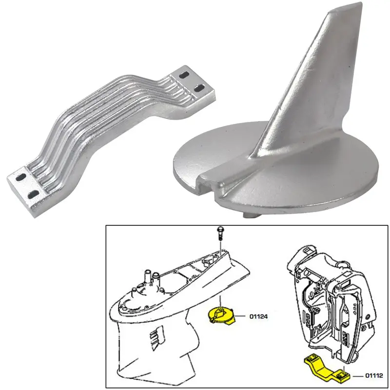 Yamaha 200–250Hp Aluminum Anode Kit With Installation Hardware (21104Al) 1