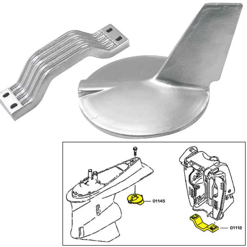 Yamaha 200–300Hp Hi-Performance Zinc Anode Kit With Mounting Hardware (21106) 1